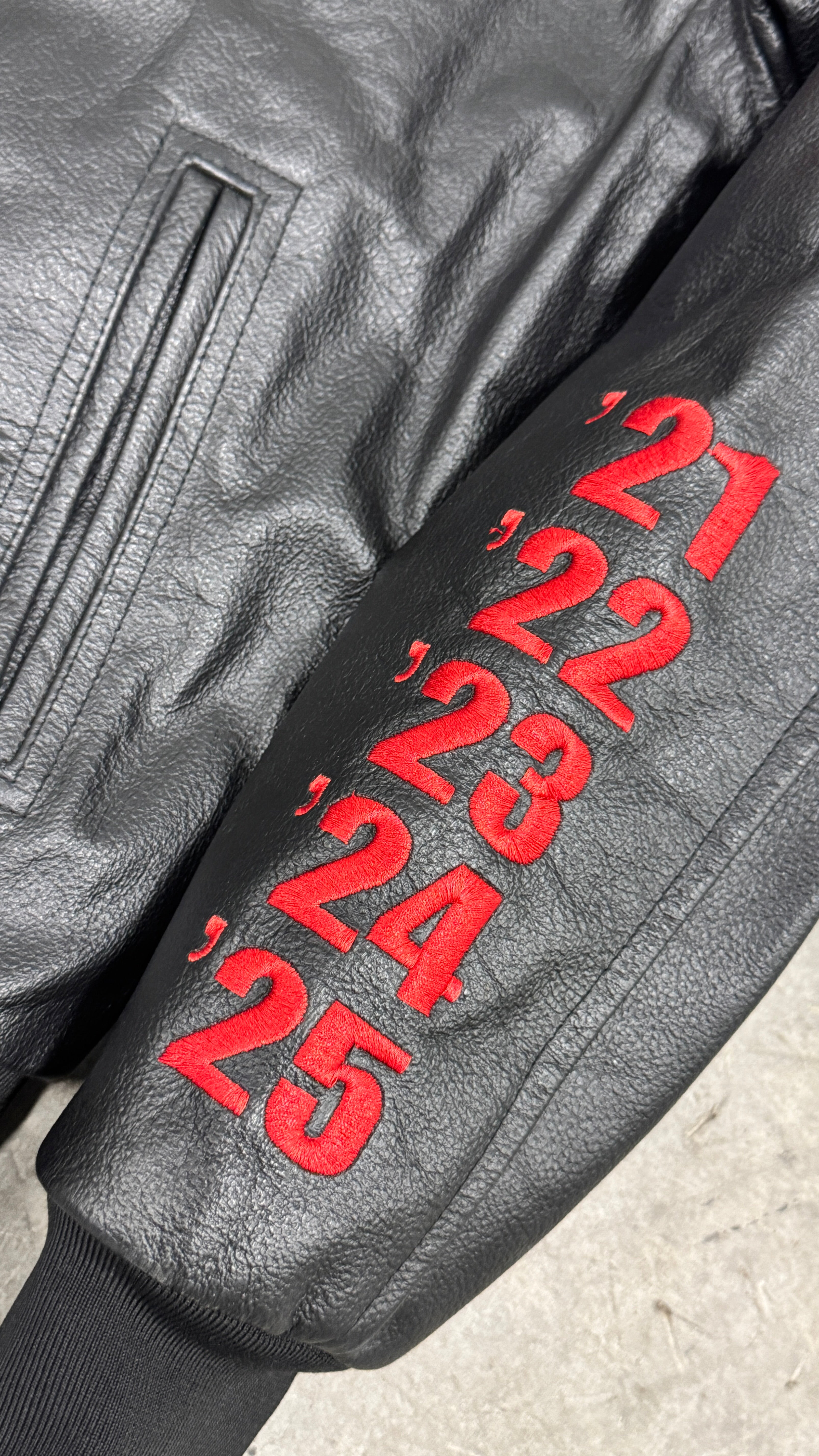 Hustlers Club Worldwide Leather Jacket